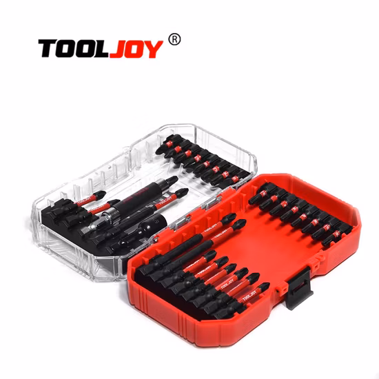 Tooljoy 30 Stück Schraubendreher-Bits, doppelseitiger magnetischer Schraubendreher-Bit, Schraubenhalter, Sechskant-Schraubendreher-Bits, Kreuzwind-Batch-Kopf, industrieller elektrischer Kopf